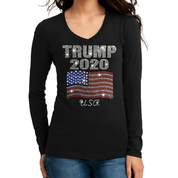 America Love it or Leave T-shirt Men's Graphic Tee Trump 2020 MAGA US Flag Skull